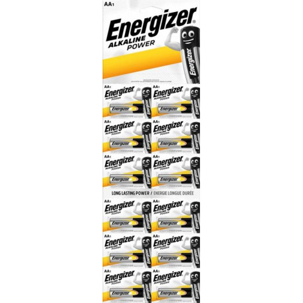 Батарейка Energizer AA/LR06 BL 12шт(1штх12) відривний