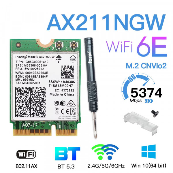 Бездротовий адаптер Fenvi AX211NGW