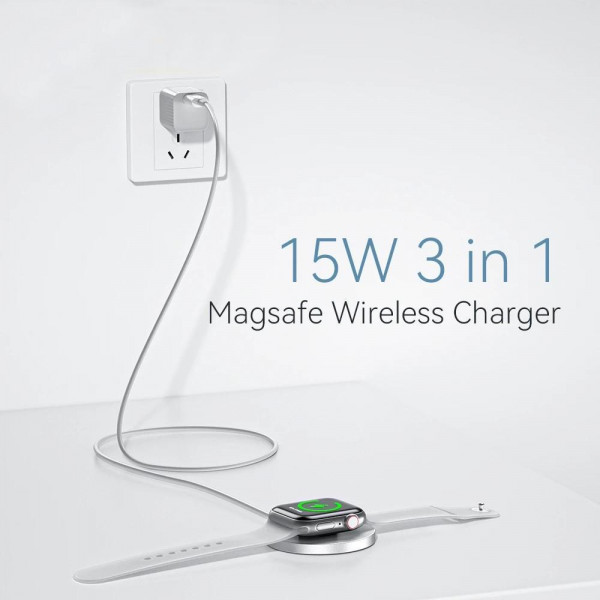 Бездротовий зарядний пристрій Essager YiT 15W White (EWXCX-YT02-Z)