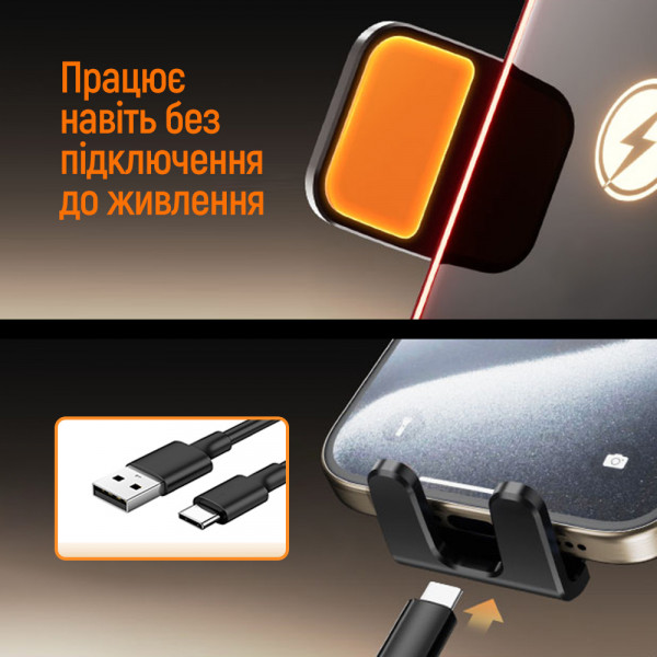 Бездротовий зарядний пристрій СolorWay Ultra-mini 15W Black (CW-CHAW069Q-BK)