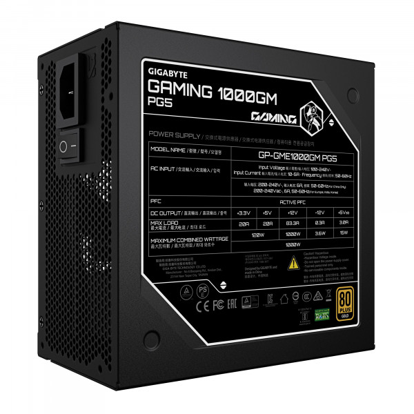 Блок живлення Gigabyte Gaming 1000GM PG5 1000W (GP-GME1000GM PG5)