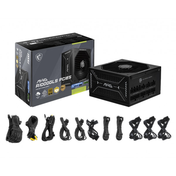 Блок живлення MSI MAG A1000GLS PCIE5 PCIE5 1000W