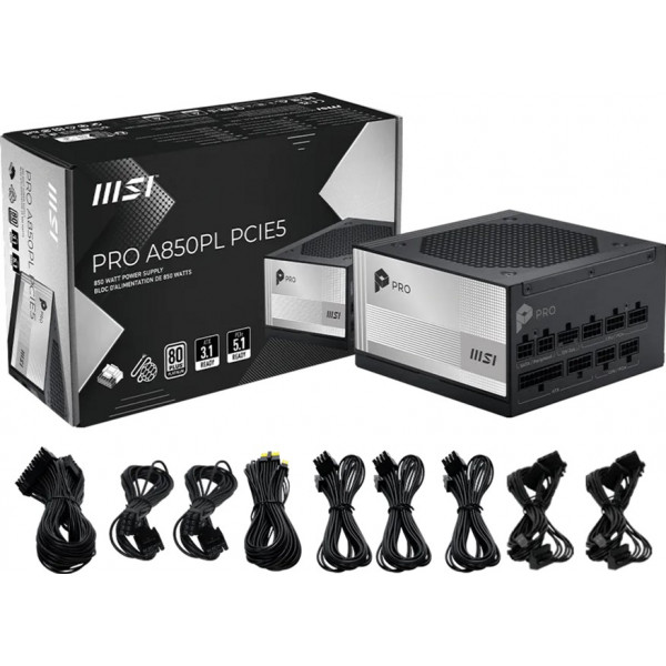 Блок живлення MSI PRO A850PL PCIE5 850W