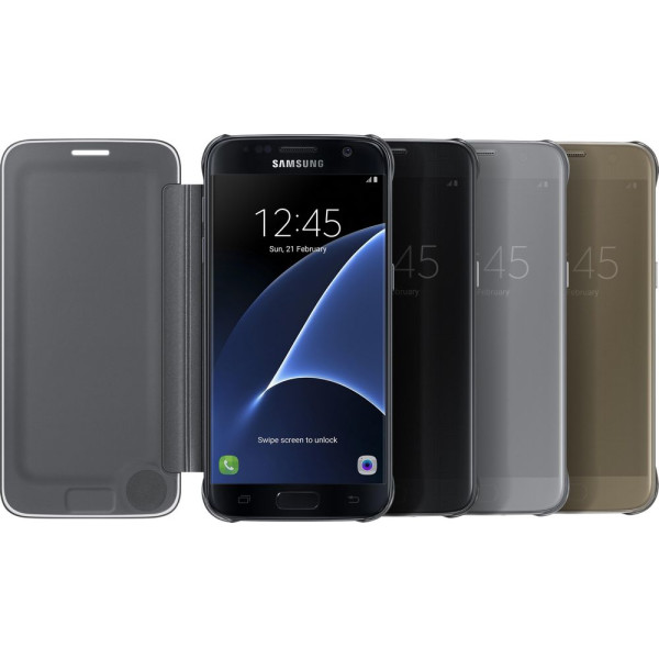 Чохол-книжка Samsung Clear View Cover для Samsung Galaxy S7 Edge SM-G935 Black (EF-ZG935CBEGRU)