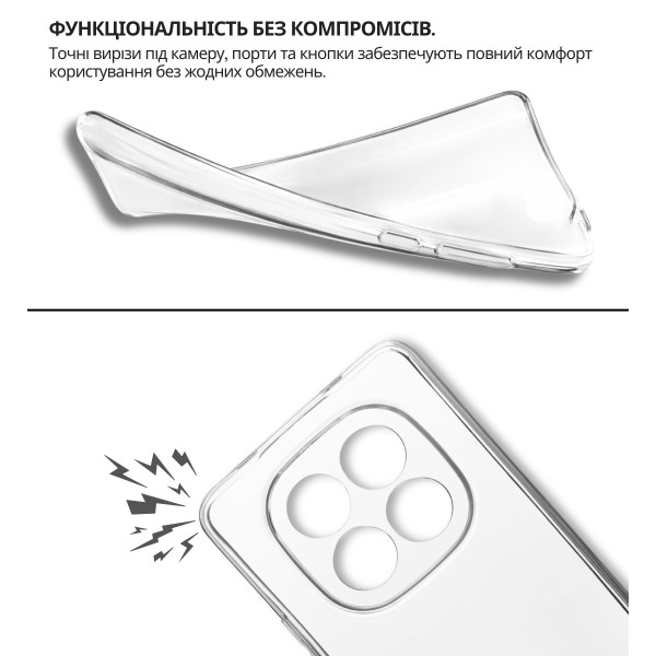 Чохол-накладка BeCover для Xiaomi Redmi Note 15 Pro Plus 5G Transparancy (714977)