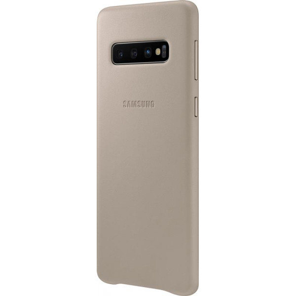 Чохол-накладка Samsung Leather Cover для Samsung Galaxy S10 SM-G973 Gray (EF-VG973LJEGRU)