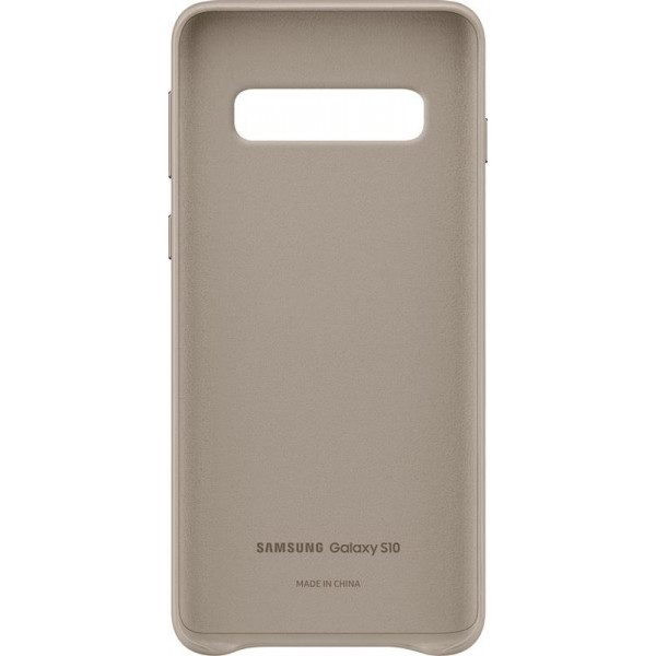 Чохол-накладка Samsung Leather Cover для Samsung Galaxy S10 SM-G973 Gray (EF-VG973LJEGRU)