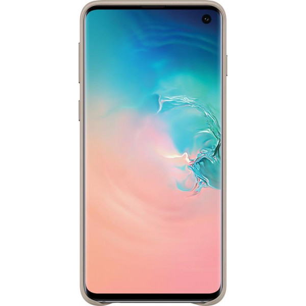 Чохол-накладка Samsung Leather Cover для Samsung Galaxy S10 SM-G973 Gray (EF-VG973LJEGRU)