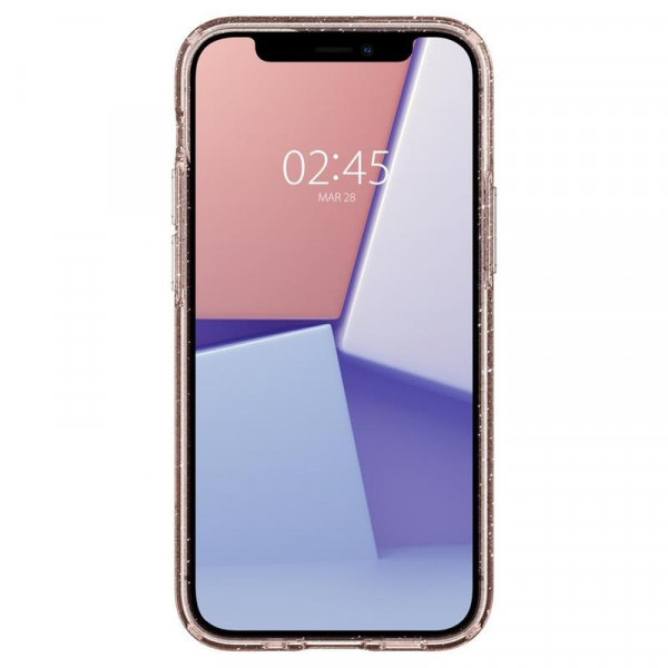 Чохол-накладка Spigen Liquid Crystal Glitter для Apple iPhone 12 Mini Rose Quartz (ACS01742)