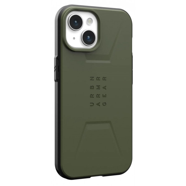 Чохол-накладка Urban Armor Gear Civilian Magsafe для Apple iPhone 15 Olive (114287117272)