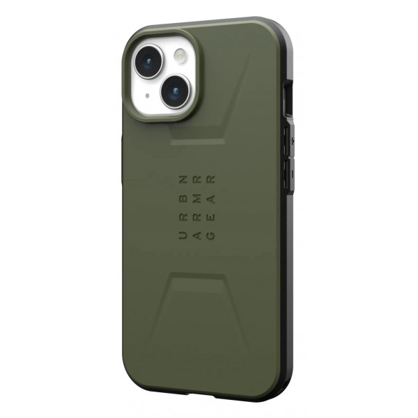 Чохол-накладка Urban Armor Gear Civilian Magsafe для Apple iPhone 15 Olive (114287117272)