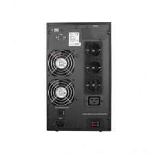 Джерело безперебійного живлення Powercom MAC-2K Schuko, Online, 3 х euro, LCD, RS-232, USB, металл (00230042)