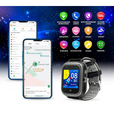 Дитячий смарт-годинник Garmix PointPRO-200 4G/GPS/WiFi Black