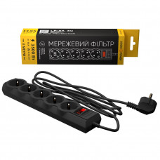 Фільтр живлення LogicPower 5 розеток 3м LP-X5 Premium Black (LP9584)