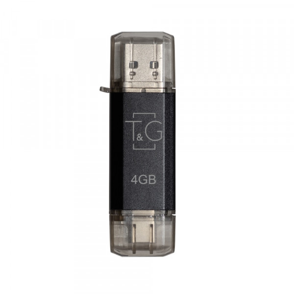 Флеш-накопичувач USB 4GB Type-C T&G 009 Star Series Black (TG009TC-4GBK)