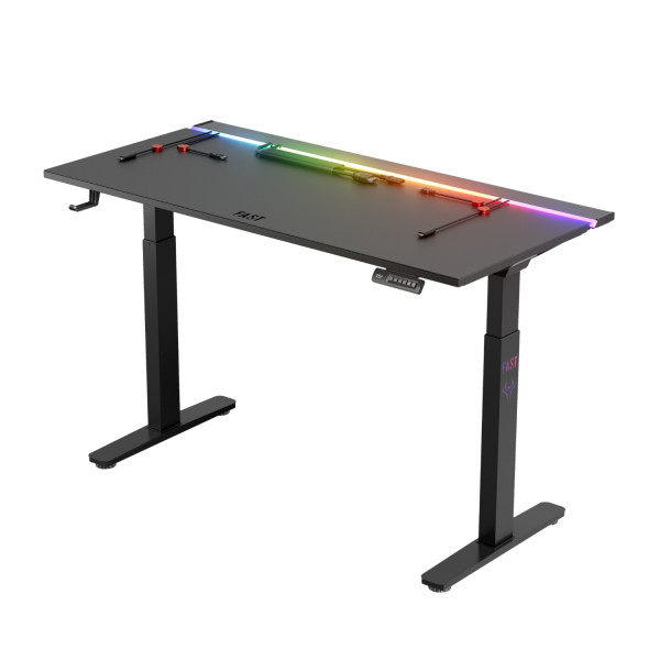 Геймерський стіл 1stPlayer F.A.S.T Black (FAST-1470-RGB-BK)