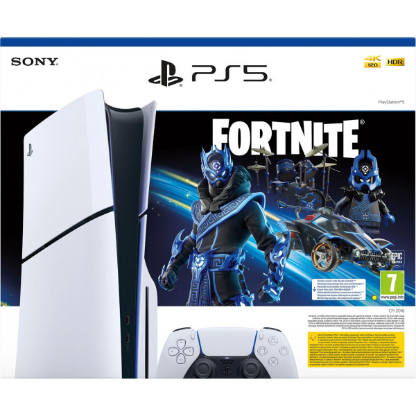 Ігрова приставка Sony PlayStation 5 Slim Blu-ray (Fortnite Cobalt Star Bundle) (1000045165)