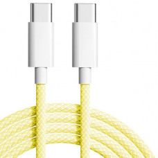 Кабель Apple Woven Charge USB Type-C - USB Type-C, 1м, Yellow (K28436)