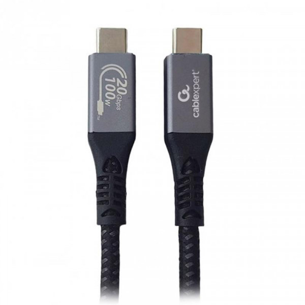 Кабель Cablexpert USB Type-C - USB Type-C (M/М), 100 Вт, 1.5 м, чорний (CCBP-USB3-CMCM100-1.5M)