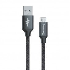 Кабель ColorWay USB - micro USB (M/M), 2.4 А, 2 м, Black (CW-CBUM009-BK)