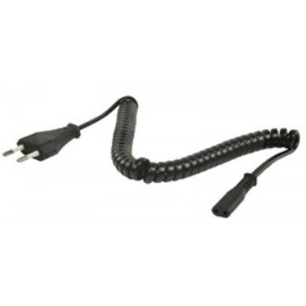 Кабель живлення Cablexpert (PC-C1-VDE-1.8M) CEE7/16-C7, 1.8 м, чорний (для електробритв)