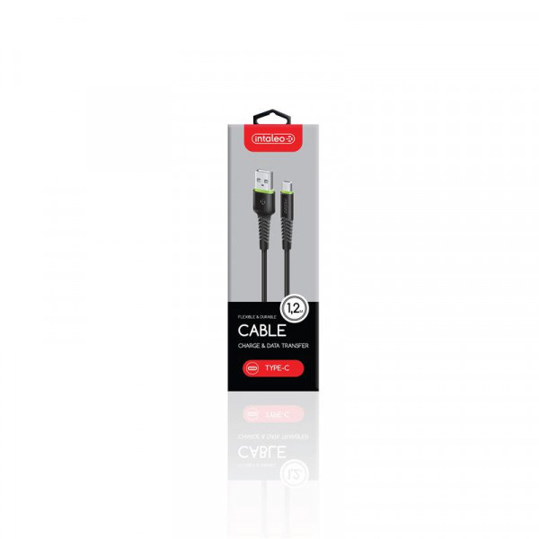 Кабель Intaleo CBFLEXT1 USB - USB Type-C (M/M), 1.2 м, Black (1283126487484)