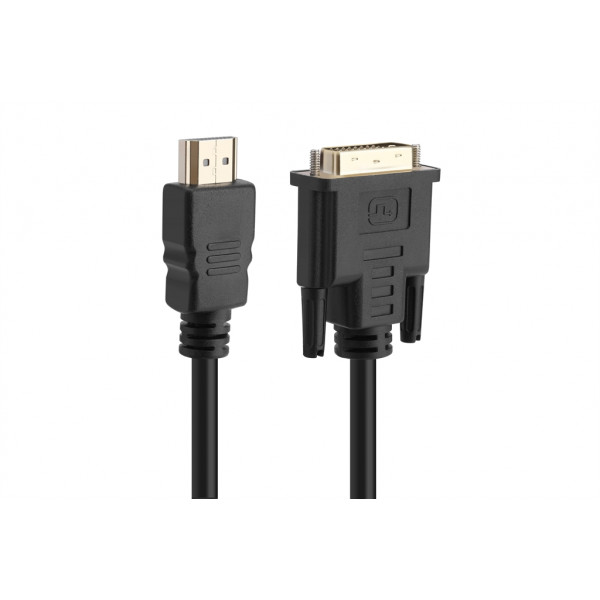 Кабель ProLogix (PR-HDMI-DVI-P-01-30-05m) Premium HDMI-DVI M/M Single Link, 18+1, V1.3, 0,5м