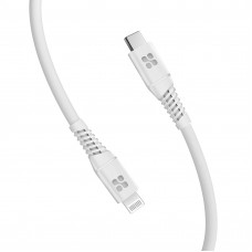 Кабель Promate USB Type-C - Lightning (M/M), 3 A, 20 W, 1.2 м, PowerLine-Ci120 White