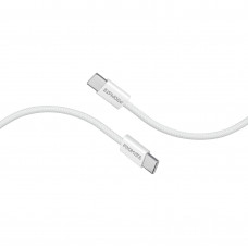 Кабель Promate USB Type-C - USB Type-C (M/M), 3A, 60W, 2 м, White (ecoline-cc200.white)