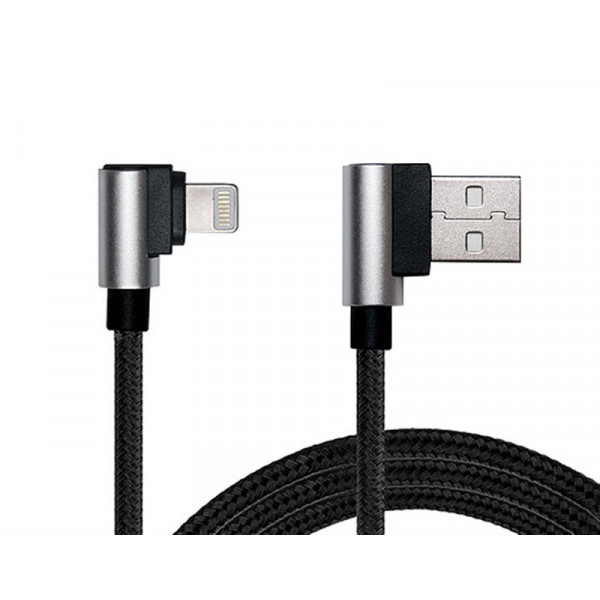 Кабель REAL-EL Premium USB - Lightning (M/M), 1 м, чорний (EL123500034)