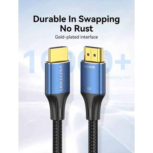 Кабель Vention HDMI - HDMI V 2.1 (M/M), 1 м, Black (ALGLF)