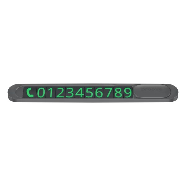 Карта парковки Proove Parking Number Plate Metal Lock Dark Gray (AAPM00000005)