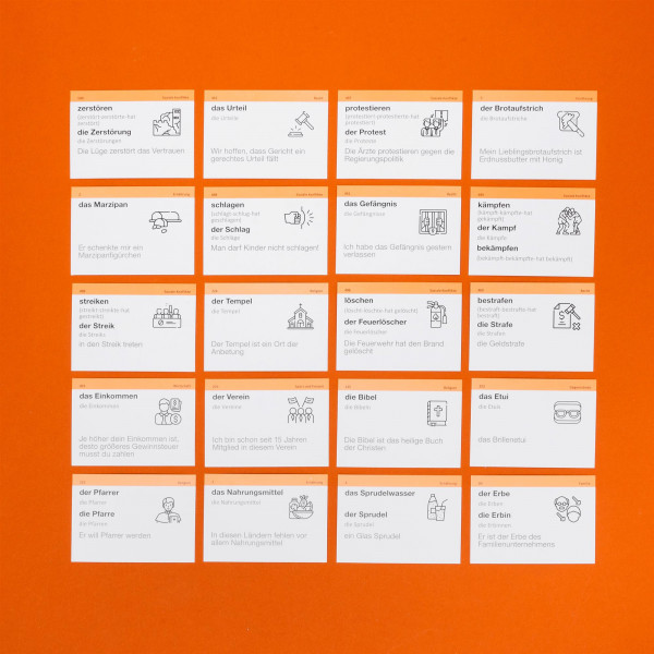 Картки для вивчення німецької мови English Student. Рівень В1.2 - Середній