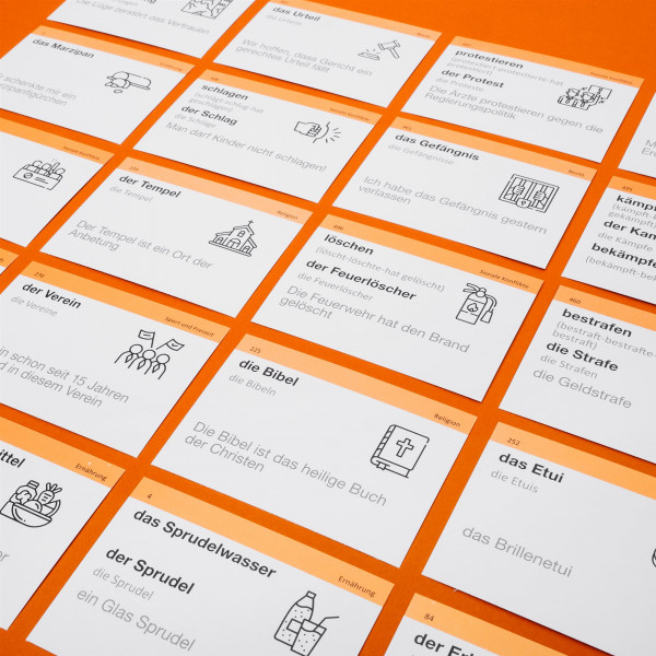 Картки для вивчення німецької мови English Student. Рівень В1.2 - Середній