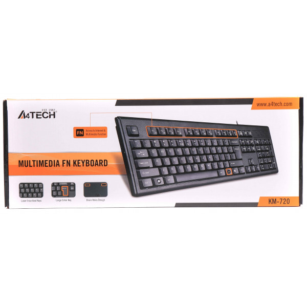 Клавіатура A4Tech KM-720 Black