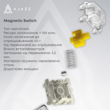 Клавіатура Ajazz AK680 MAX Magnetic Switch RGB USB Black (AK680-M-BGY-AW)