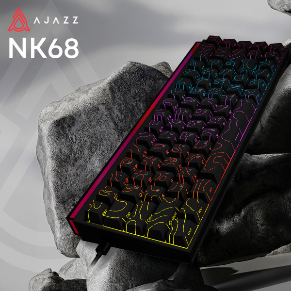 Клавіатура Ajazz NK68 Red Switch Black USB-C (NK68-R-S-B)