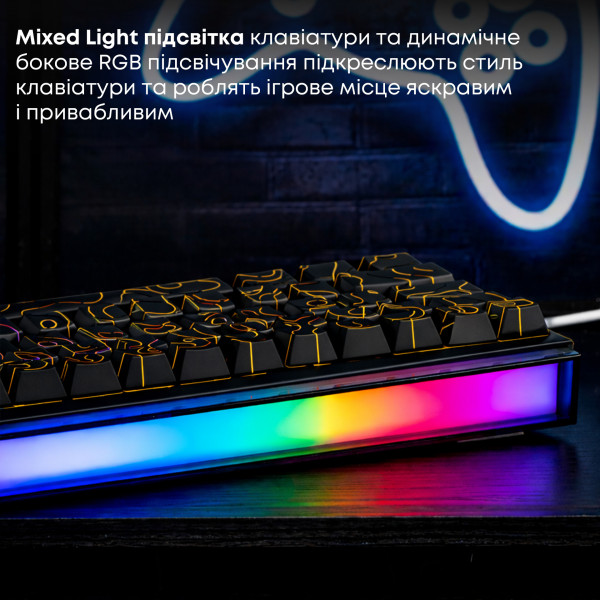 Клавіатура Ajazz NK68 Red Switch Black USB-C (NK68-R-S-B)