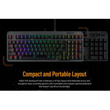 Клавiатура Asus TUF Gaming K3 Gen II Opti-Mech RGB 97key Switches ABS Black (90MP0390-BKMA00)_promo