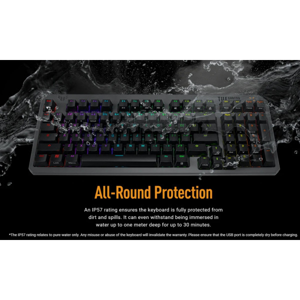 Клавiатура Asus TUF Gaming K3 Gen II Opti-Mech RGB 97key Switches ABS Black (90MP0390-BKMA00)_promo