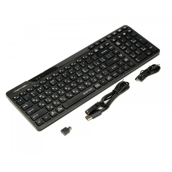 Клавіатура бездротова A4Tech FBK27C AS Black