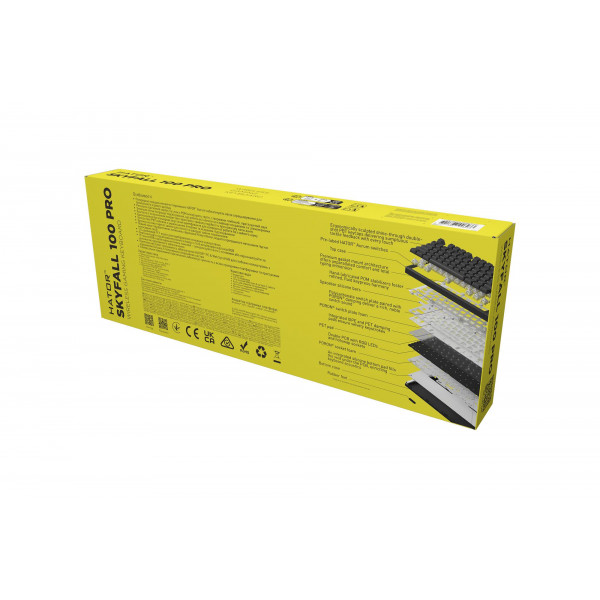 Клавіатура бездротова Hator Skyfall 100 Pro Wireless Black (HTK4101UA)