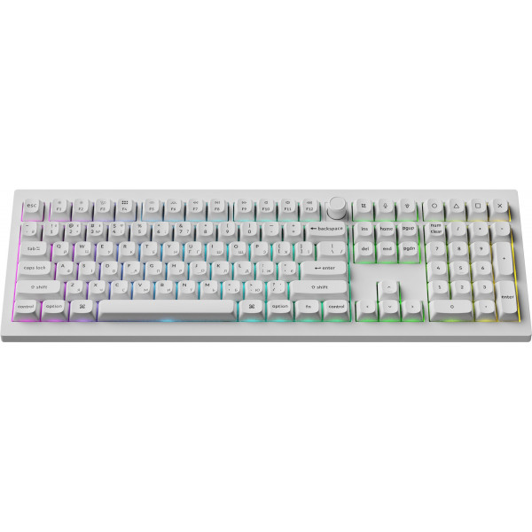 Клавіатура бездротова Keychron V6 Ultra Keychron Red Switch White RGB (V6U-F1-UA)