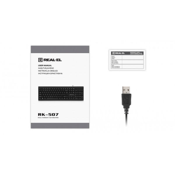 Клавіатура REAL-EL RK-507 Black