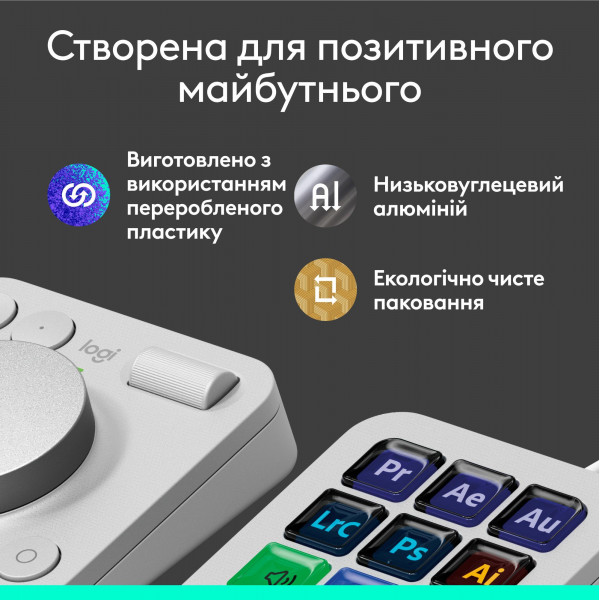 Консоль Logitech MX Creative Console Pale Grey (920-012932)