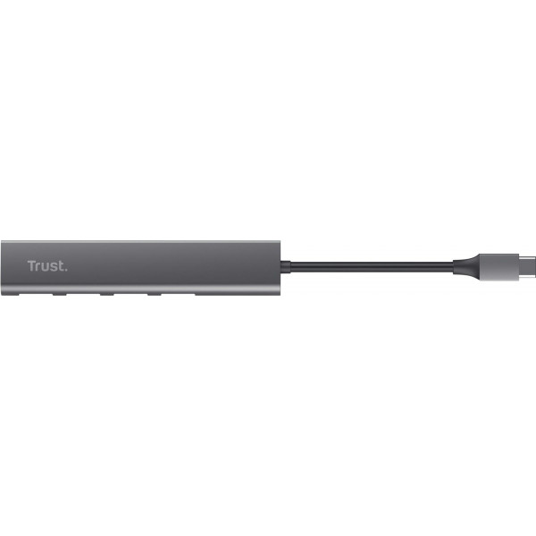 Концентратор Trust Halyx USB Type-C Grey (24948)