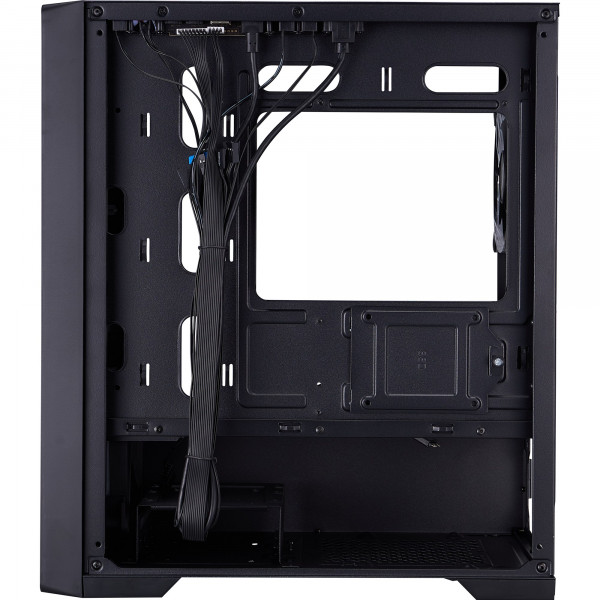 Корпус 1stPlayer T4-G-BK-4FS7 Black