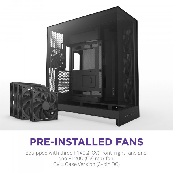 Корпус NZXT H9 Flow Black без БЖ (CM-H92FB-01)
