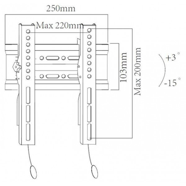 Кронштейн X-Digital Steel ST215 Black (VESA200х200)