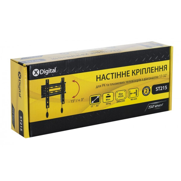 Кронштейн X-Digital Steel ST215 Black (VESA200х200)